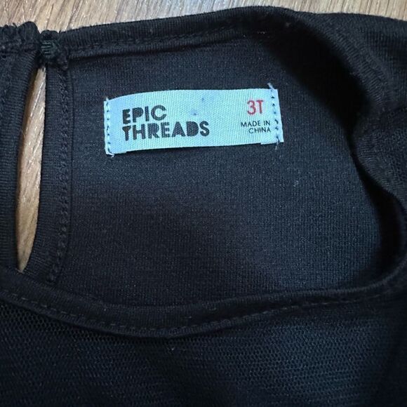 Epic Threads toddler dress - black & gold size 3T - Picture 5 of 6